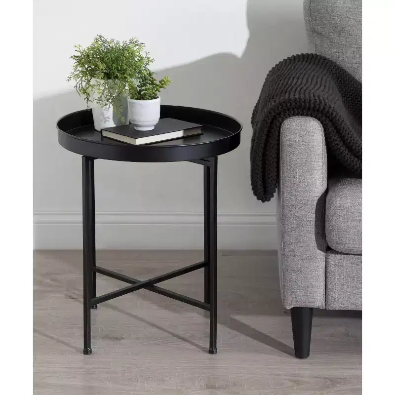 Kate and Laurel Celia Round Metal Side Table