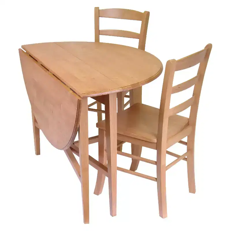 3pc Hannah Dining Set Wood/Light Oak - Winsome