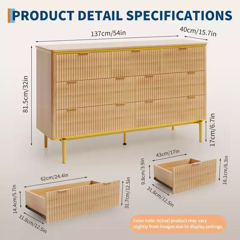 7-Drawer Dresser, 54