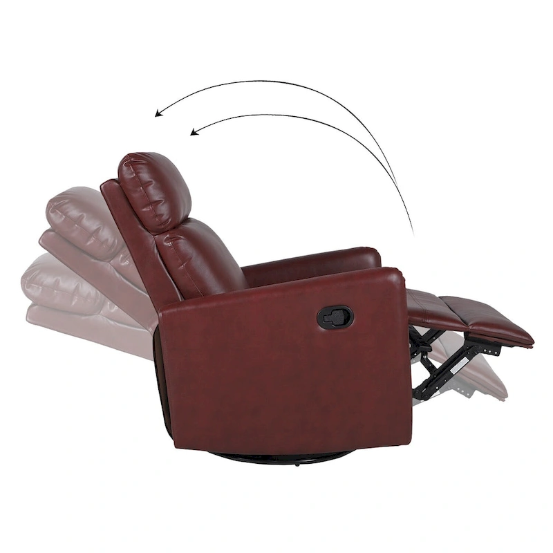 Alex Classic Manual Swivel Recliner With Sustainable Products