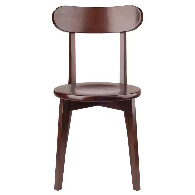 3pc Pauline Dining Sets Walnut - Winsome: Solid Wood, Square Table, 2 Chairs