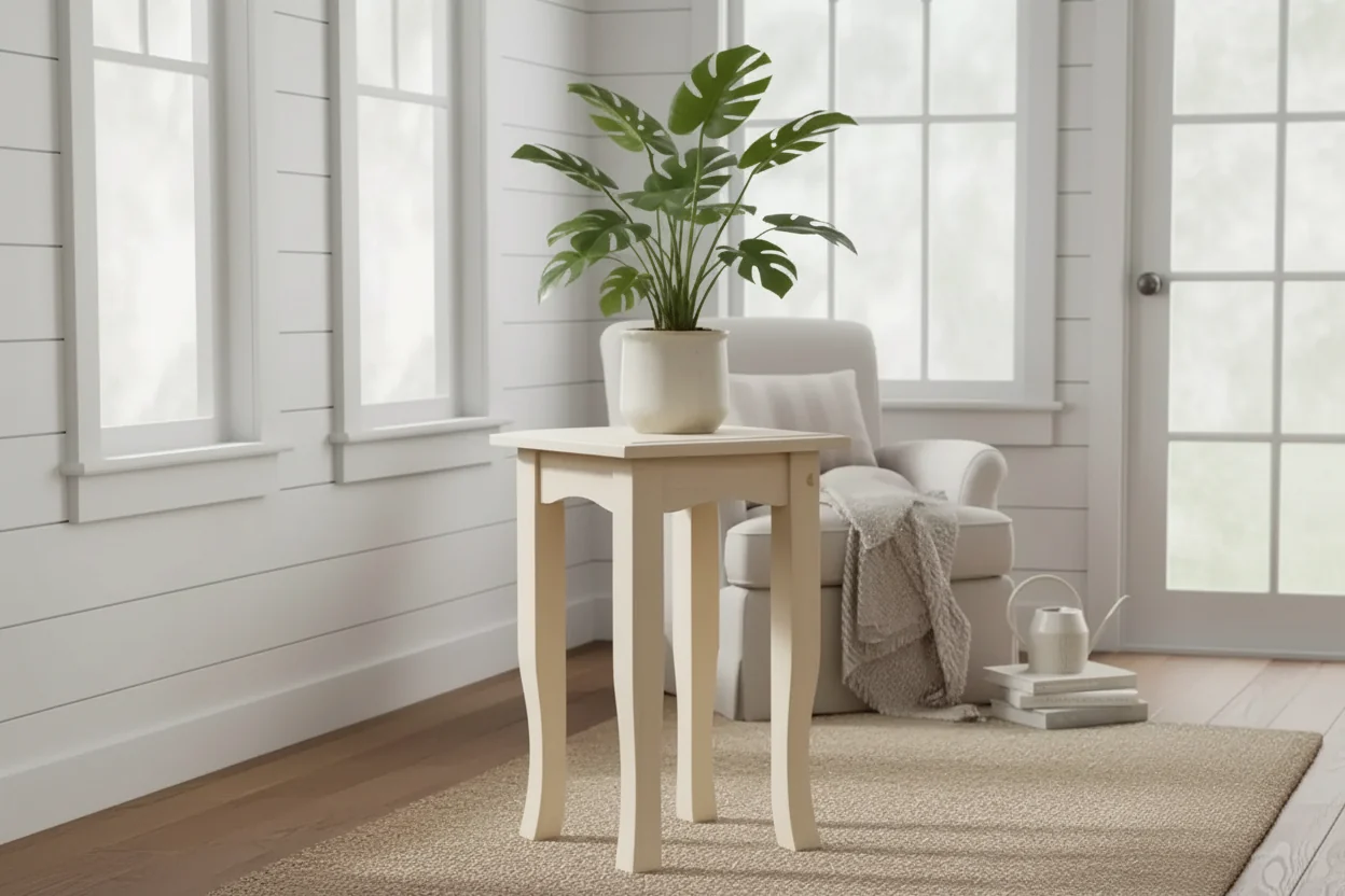 Unfinished Solid Wood Tea Table 21