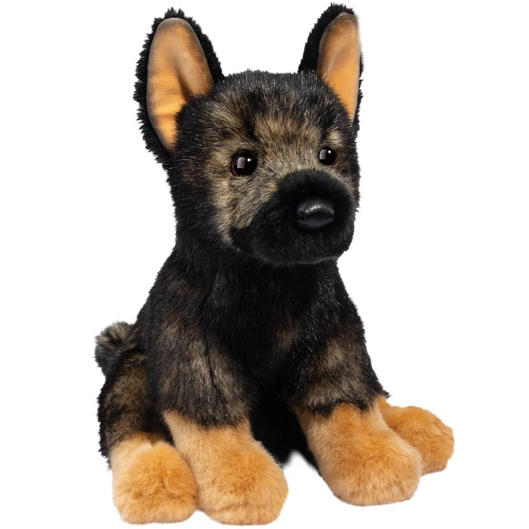 German Shepherd Plush Stuffed Animal Soft Dog Toy for Kids