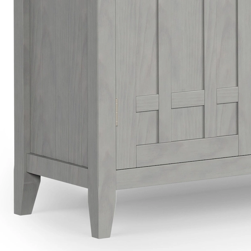 WYNDENHALL Freemont SOLID WOOD 54 Wide Transitional Sideboard Buffet & Wine Rack - 17 D x 54 W x 36 H