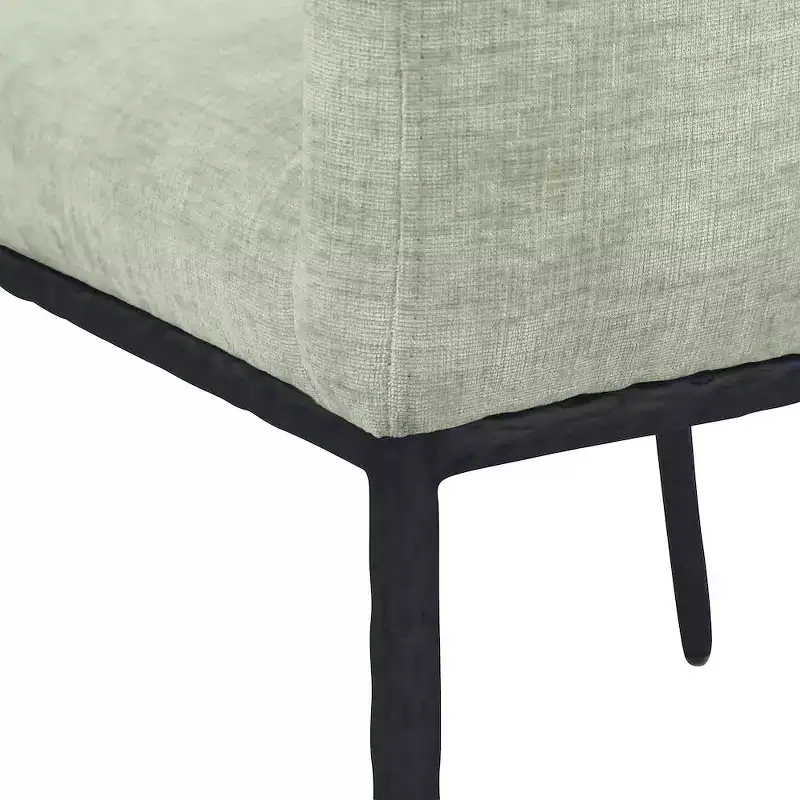 Meridian Furniture,Reeves Chenille Fabric Dining Chair, Set of 2