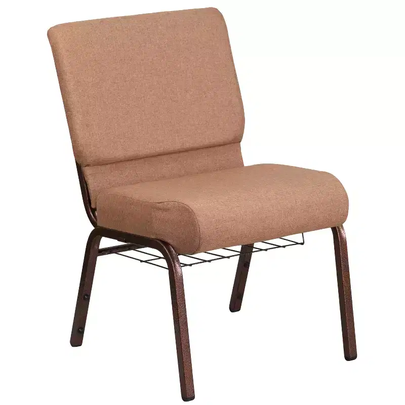 Flash Furniture HERCULES Series 21''W Church Chair with Book Rack