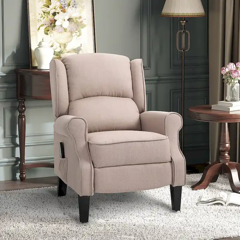 Heated Massage Recliner Chair with Lumbar Heating & Remote Controller