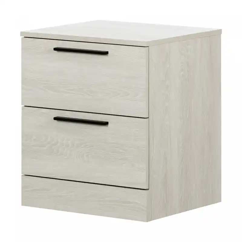 2-drawer Nightstand - Winter Oak