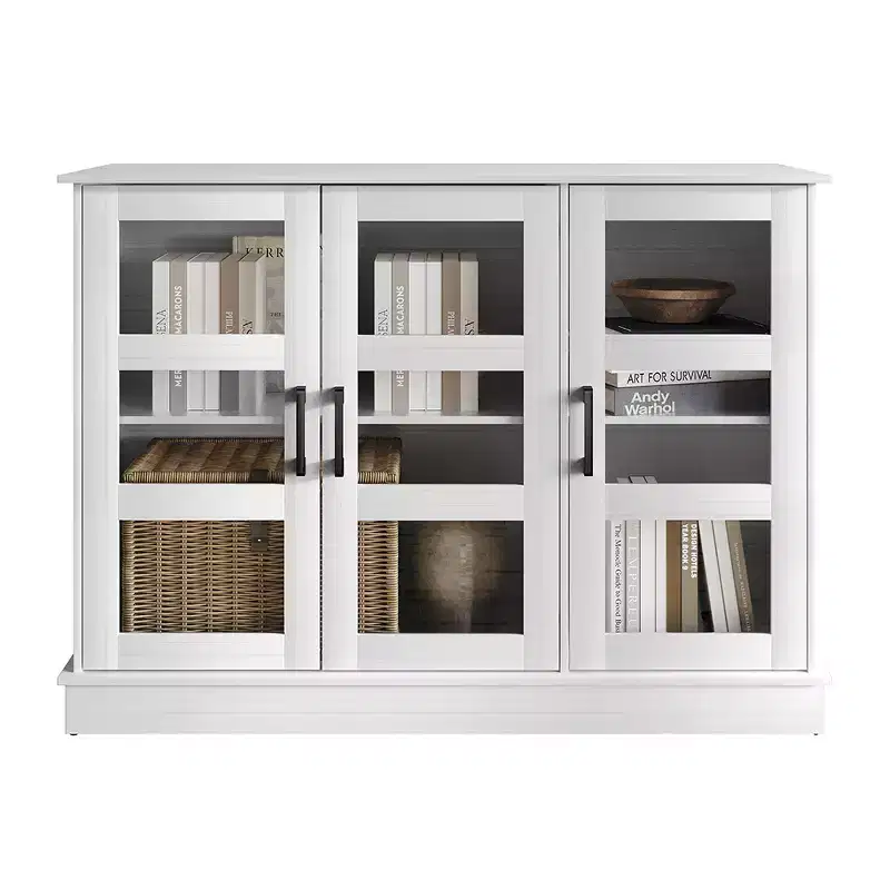 Modern Wood Sideboard Buffet Cabinet with Storage Doors for Dining Room
