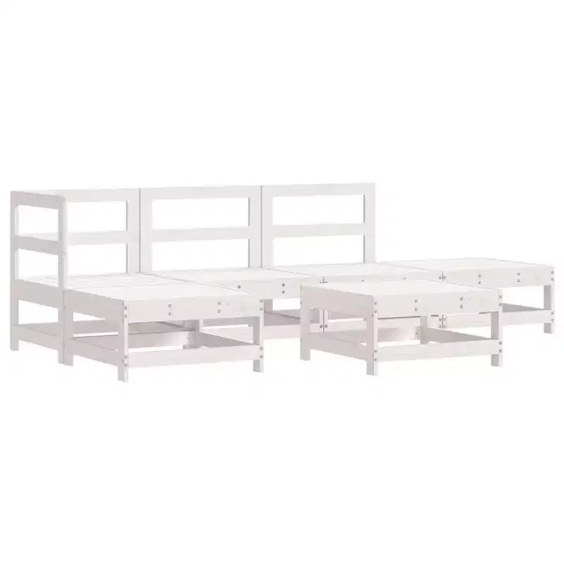 vidaXL Garden Lounge Set Solid pine wood, plywood Medium Modular