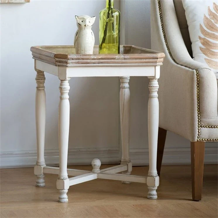 Square Wooden Side Table