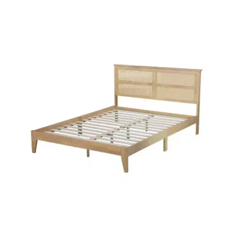 Queen Size Rubber Wooden Constructed for Durability