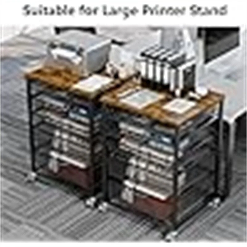 Printer Stand with Charging Station - 18.9D x 20.86W x 27.36H