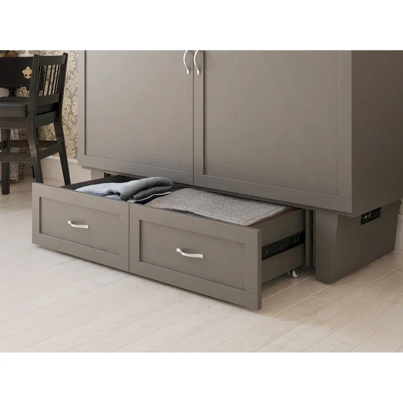 Chelsea Queen Murphy Bed Chest with Mattress