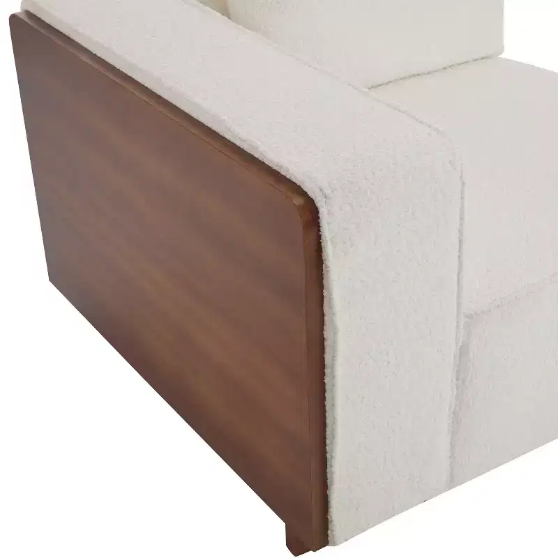 Christopher Knight Home Avery Upholstered L Shape Sectional Sofa with Pillows, Beige/Brown