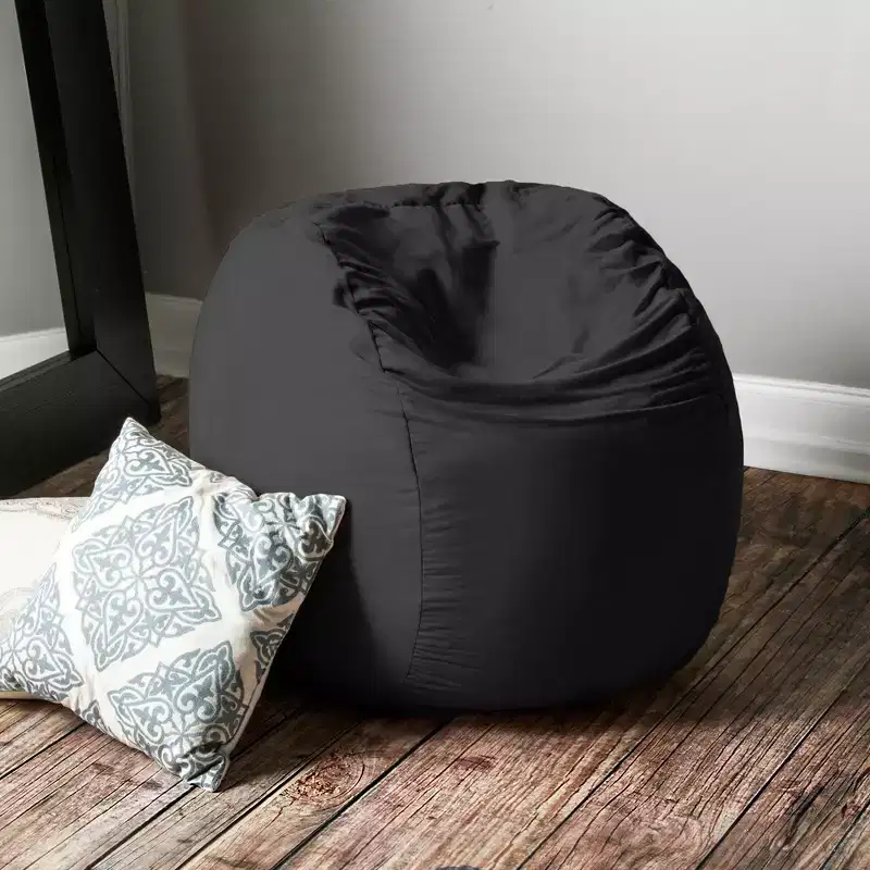 3-Foot Bean Bag Chair with Removable Microsuede Cover, Kids