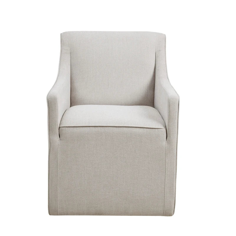 Madison Park Charlotte Dining Arm Chair with Casters