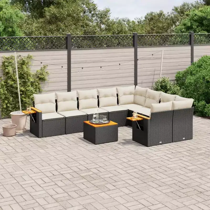 vidaXL Outdoor Patio Sofa Set with Cushions - Tons of Colors to Choose From