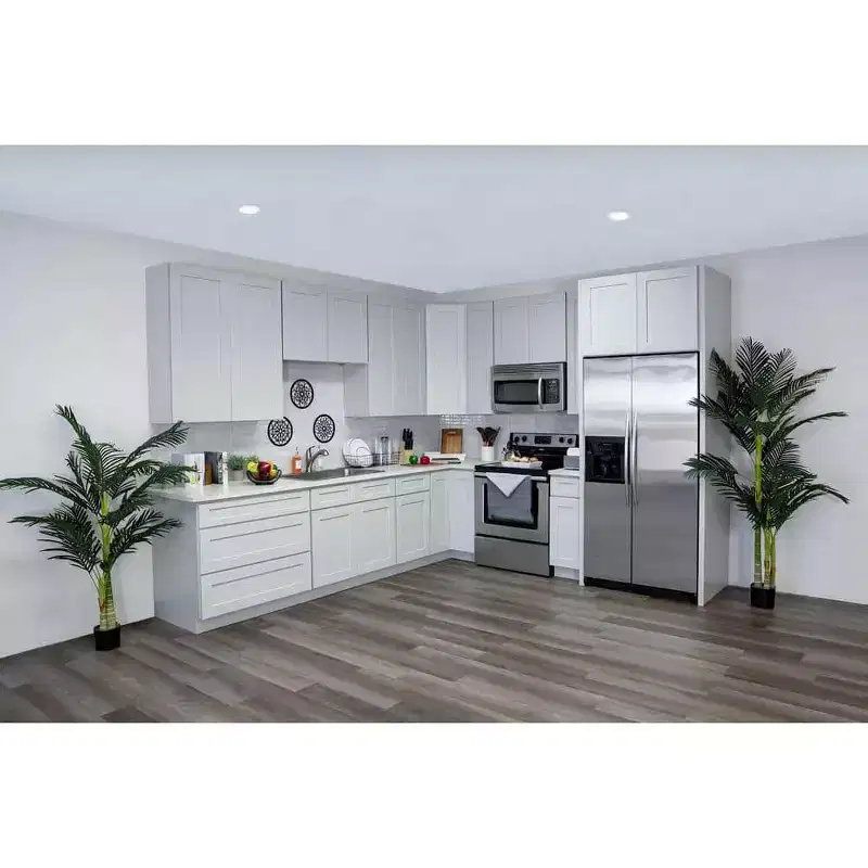 CASAINC 30 in. W x 24 in. D x 34.5 in. H Base Kitchen Cabinet with Drawer and Soft-Close Hinges  Plywood RTA Cabinet