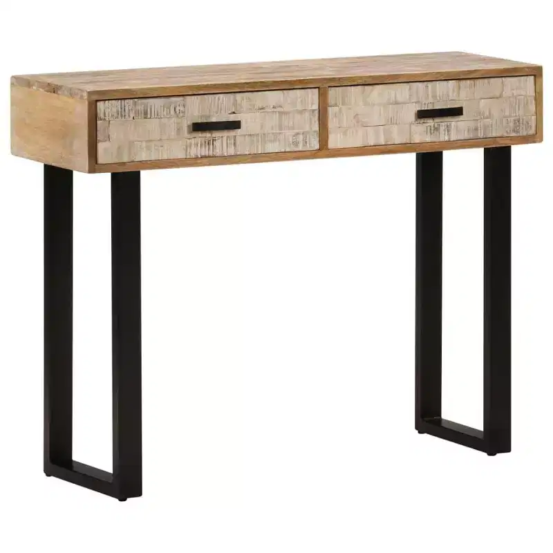 Console Table 39.4x11.8x29.5 Solid Mango Wood