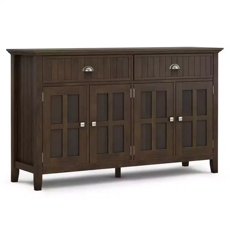 WyndenHall Normandy Large Sideboard Buffet Brunette Brown