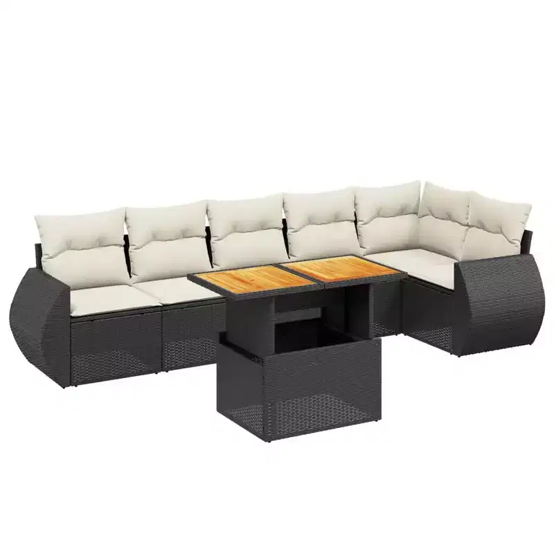 vidaXL Garden Sofa Set with Cushions and Table in Different Colors