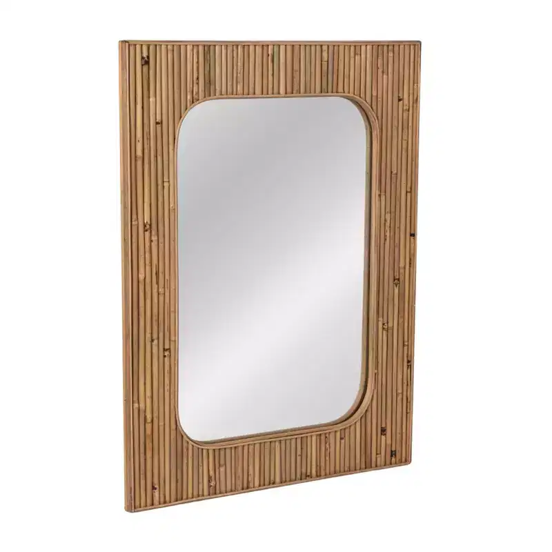 Natural Rattan Framed Wall Mirror