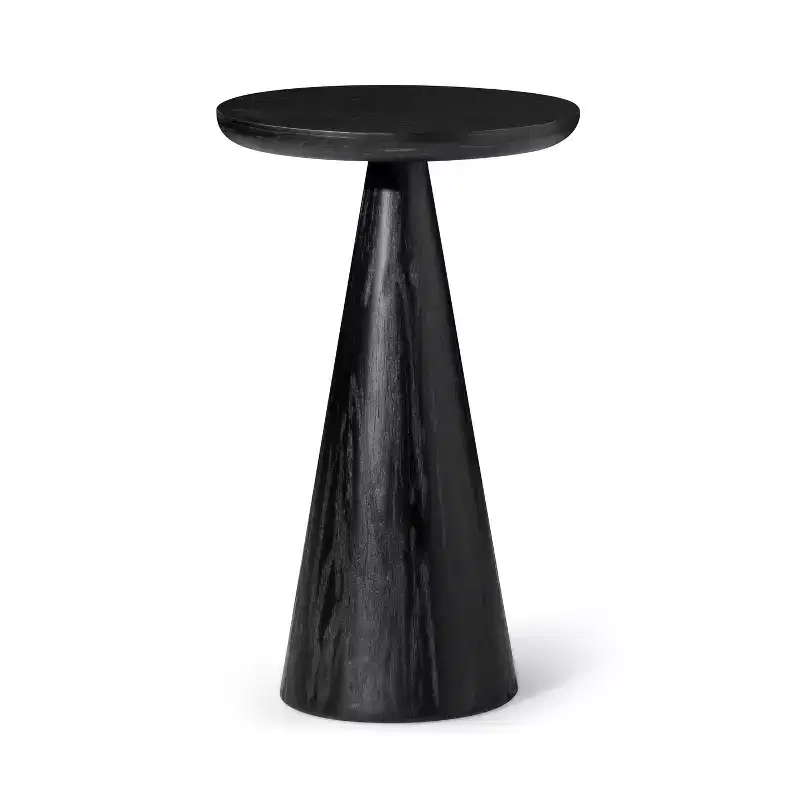 Rustic Wooden Round Drink Table 12x20