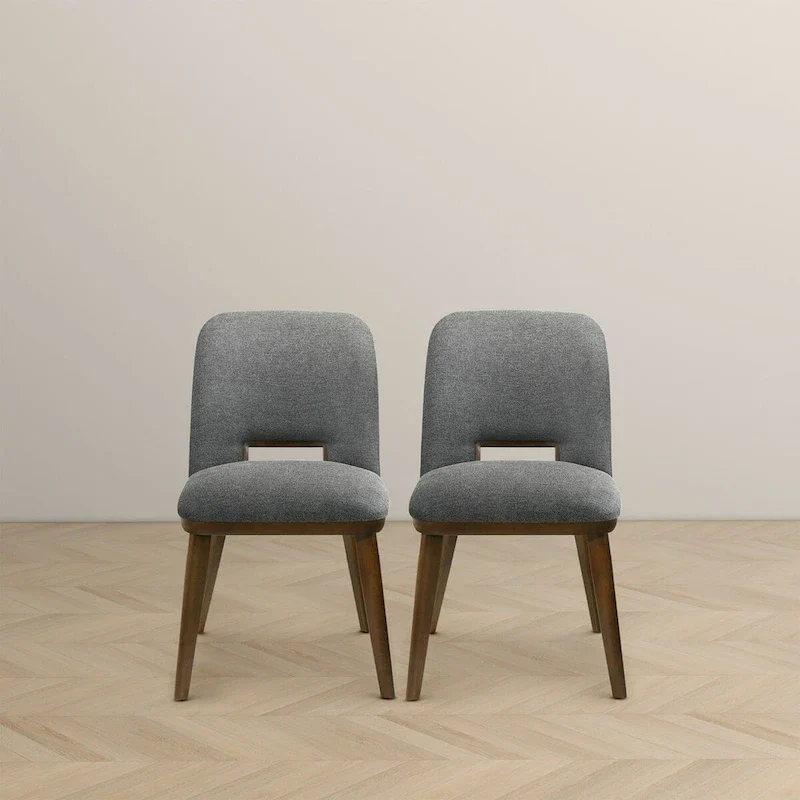 Raleigh Luxury Modern Solid Wood Dining Chair (Set of 2)