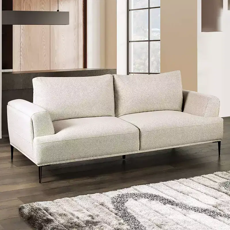 HOMES: Inside + Out Tubera 81 Sofa Chenille T Seat Cushion Upholstered Recliner with Extendable Back