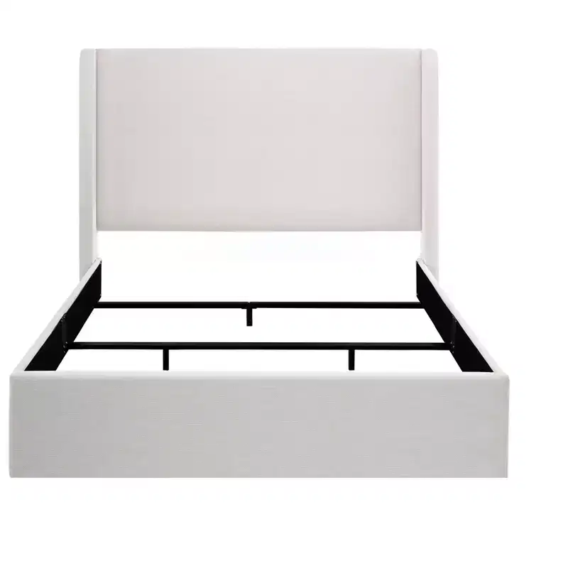 Modern Chenille Upholstered Wingback Bed - 52.3