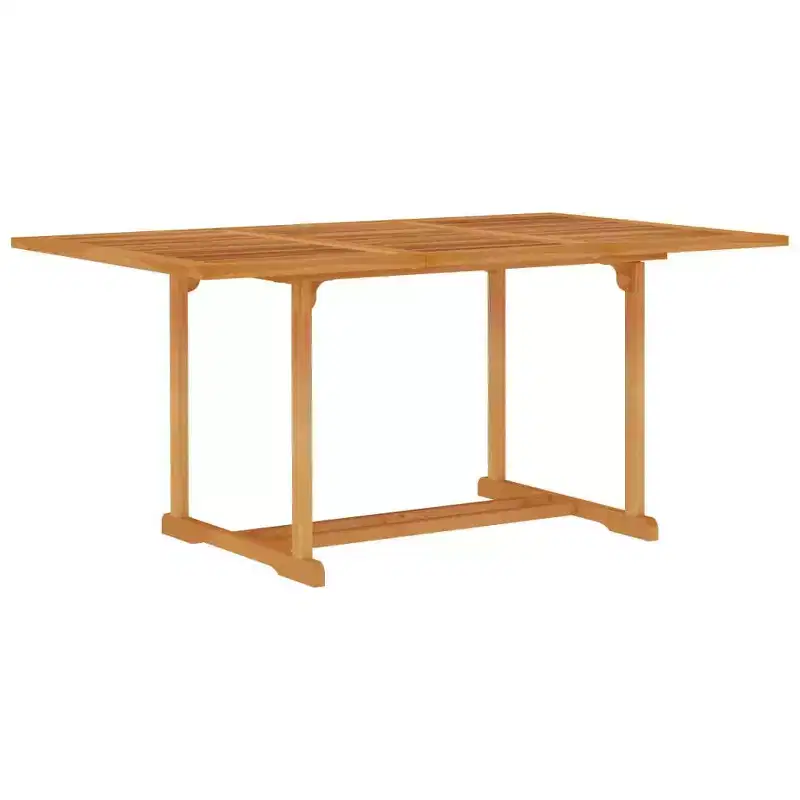 vidaXL Garden Dining Set Warm brown Fine sanded teak hardwood 7-Piece Set