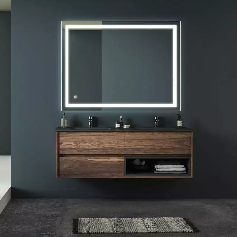 32 x 24 Inch Bathroom Mirror, Wall Mounted Vanity Mirror with Touch Control, Dimmable Brightness, Anti-Fog, Color Temperature Selection