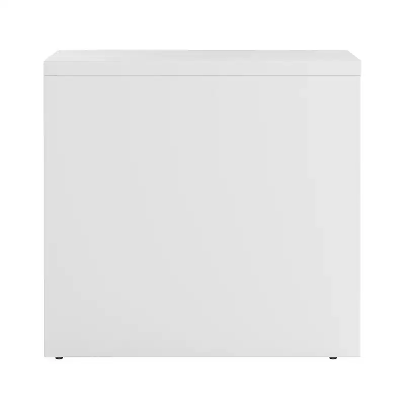 2-Drawer Nightstand, Jackson Hickory/White High Gloss & White, Single