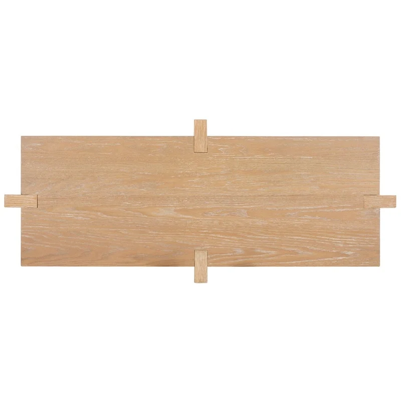 Rectangular Oak Veneer Wood Console Table - 48W x 20D x 30H