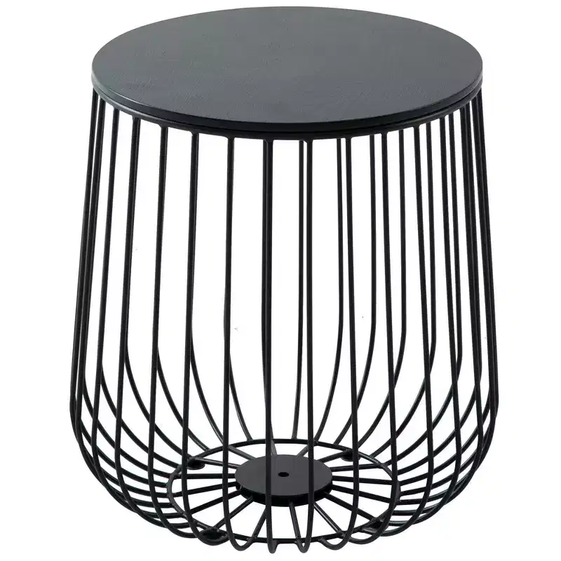 LeisureMod Runswick Mid-Century Modern End Table - Wood and Metal Accent Table with Lift-Top Storage and Hidden Compartment