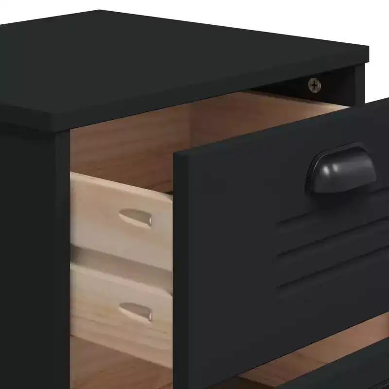 Bedside Cabinet Accent End Table Bedroom Furniture Solid Wood Pine