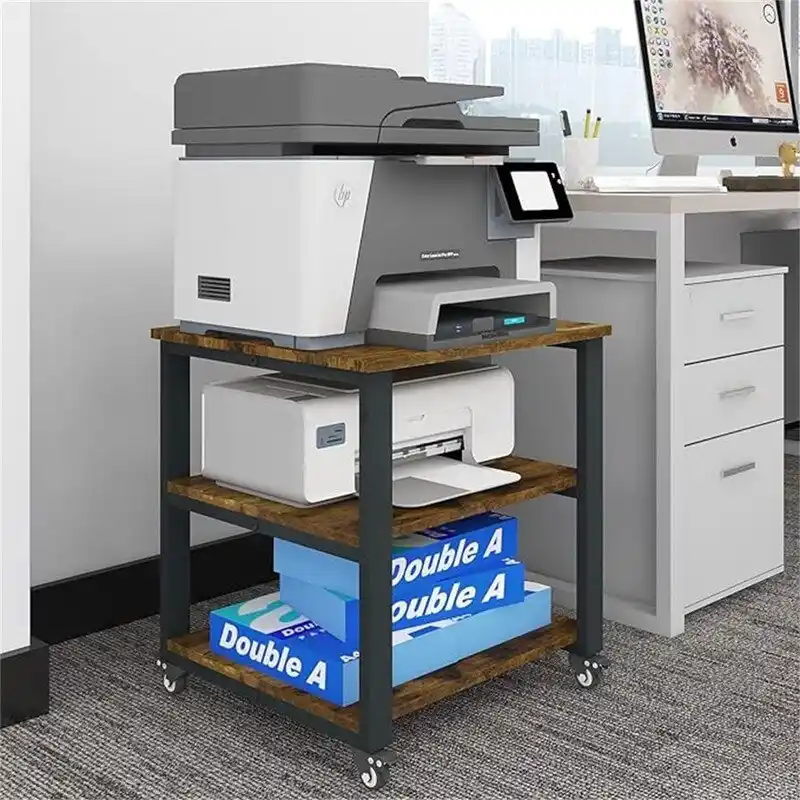 3-Tier Laser Printer Cart - 19.7 x 19.7 x 22.6