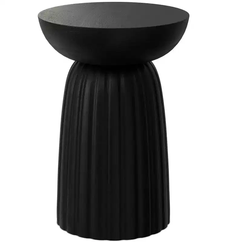 Willis 13 inch Wide Solid Mango Contemporary Stripe Accent Table