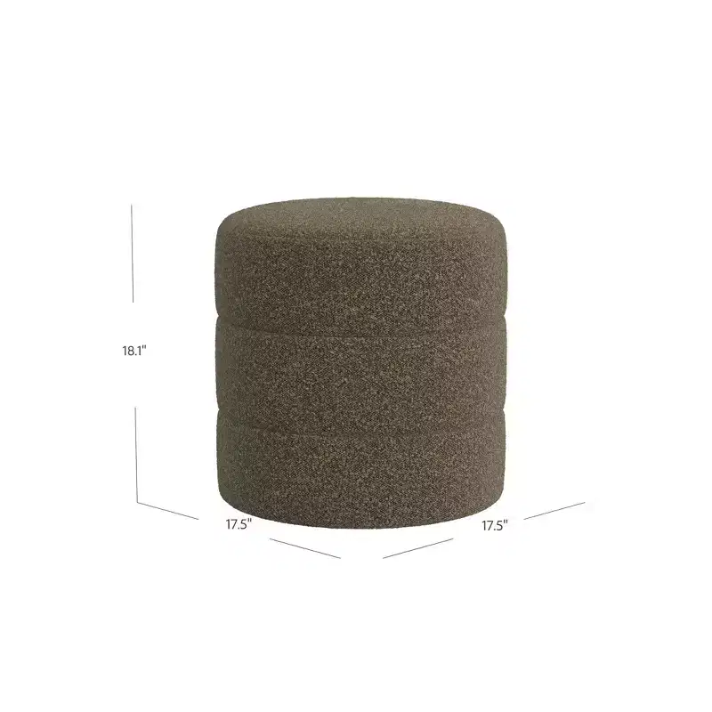 Round Upholstered Ottoman