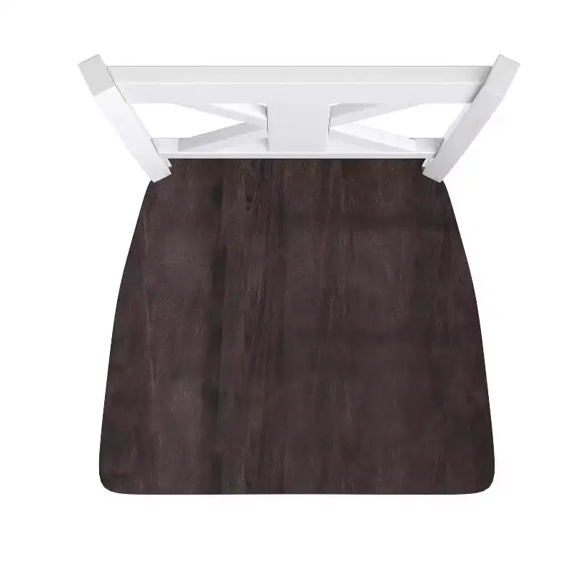 Commercial Grade Solid Wood Modern Farmhouse Counter Height Barstool