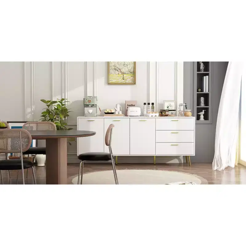 Famapy Modern White Dresser with Drawers - Versatile Furniture