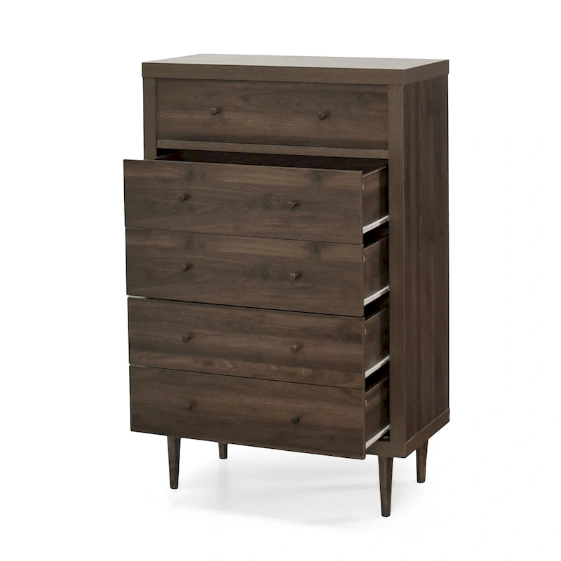 Nystrom Mid Century Modern 5 Drawer Dresser by Christopher Knight Home