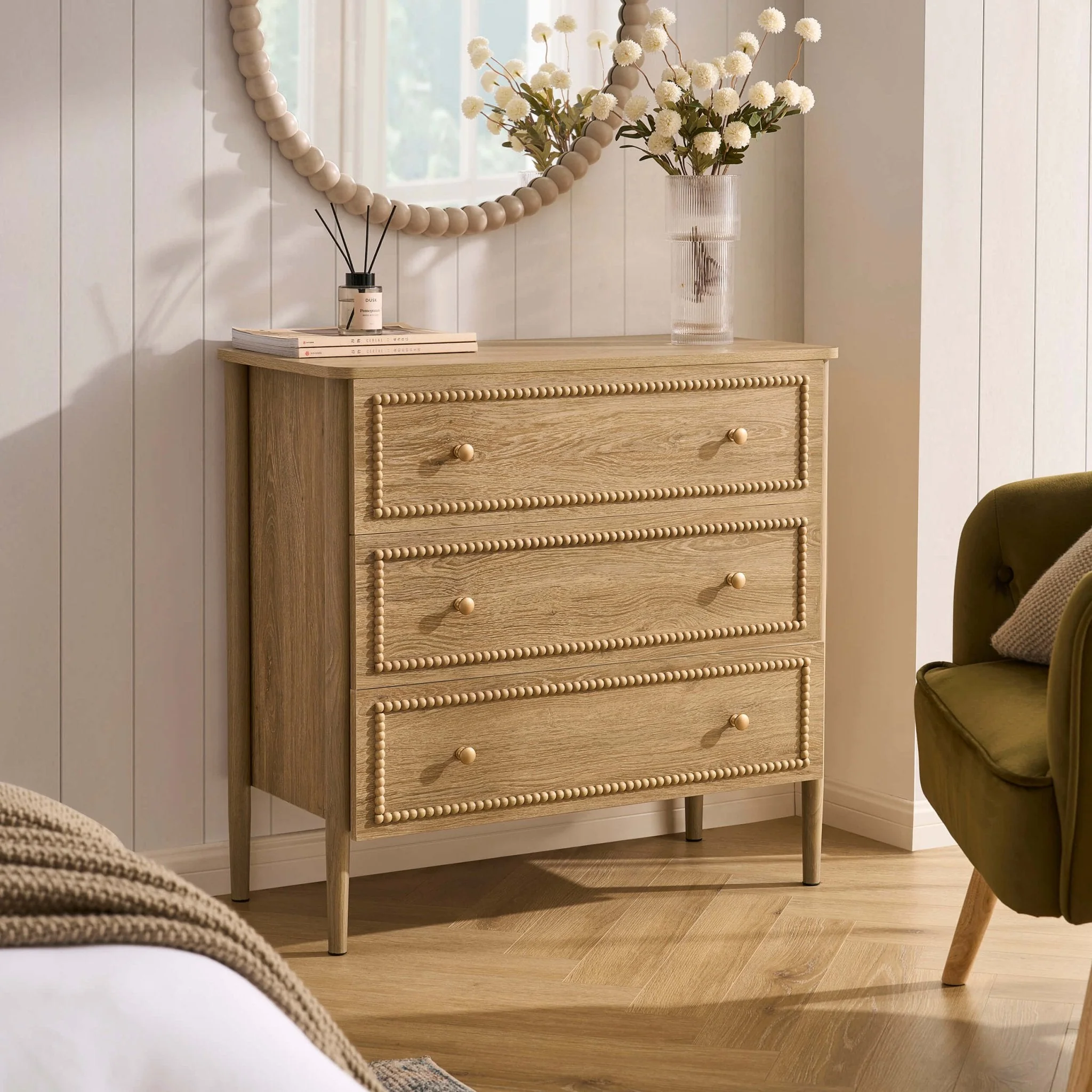 3 Drawer Chest - Light Wood