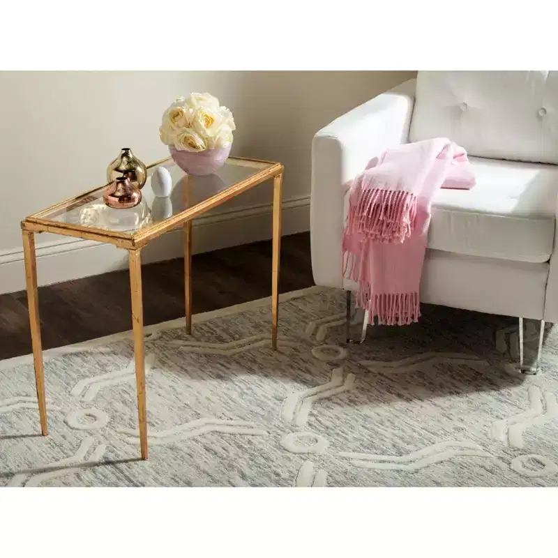 Coffee Table - FOX2580A - Gold/Clear