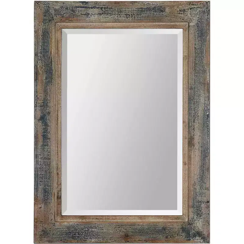 Uttermost Bozeman 38 High Slate Blue Wall Mirror