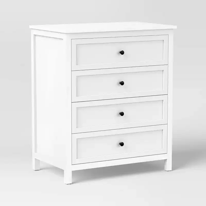 Traditional 4 Drawer Dresser Classic White - Room Essentials™