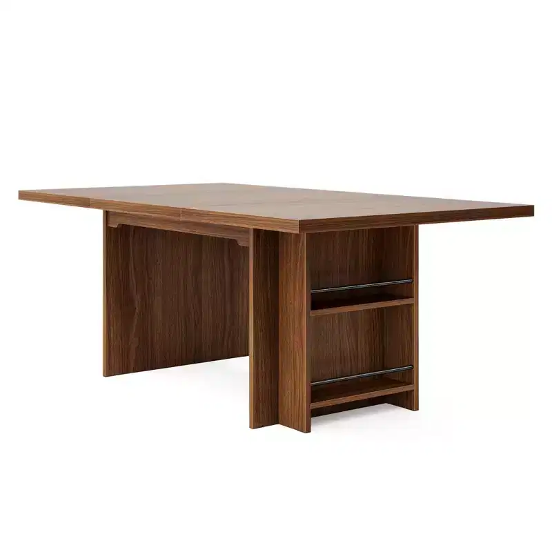 MAYEERTY 62.99 6-8 Person Farmhouse Dining Table, Multi-Use Modern Kitchen & Office Table