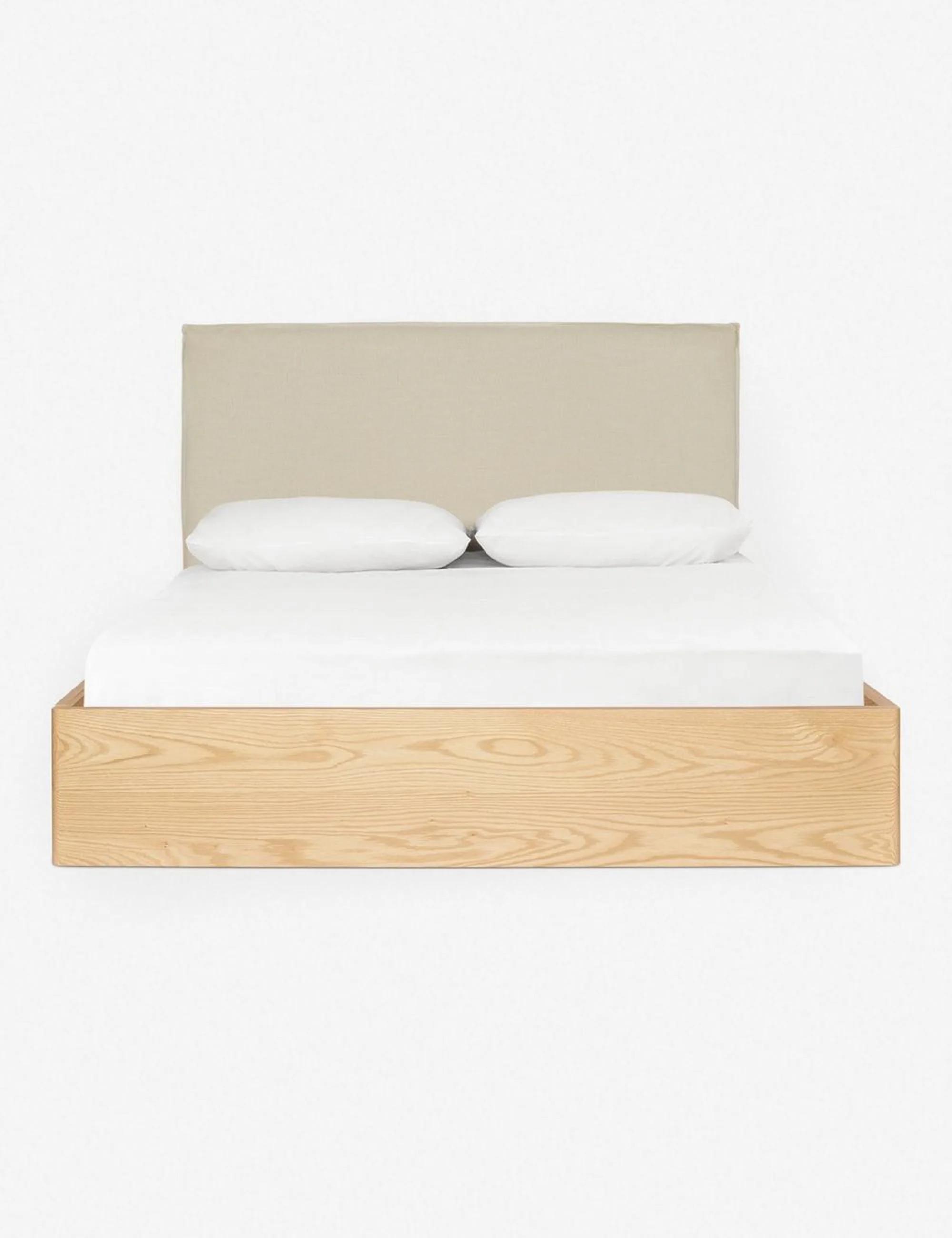 Bed A dream come true for contemporary and transitional bedrooms, the Bed comes in a simple platform design, wrapped in a neutral wood that