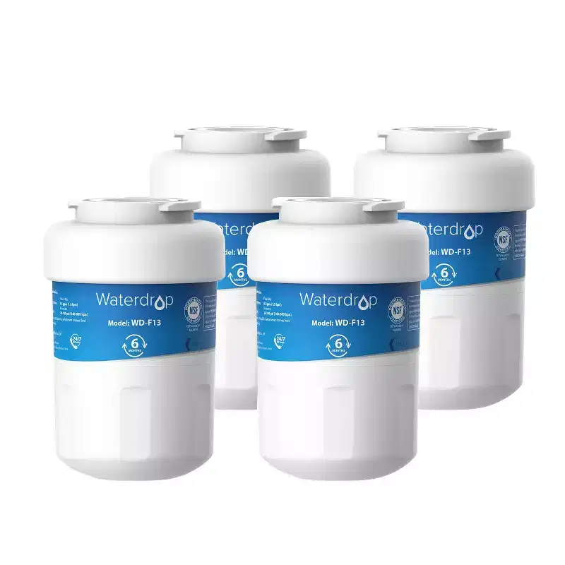 Waterdrop WD-F13 Replacement for GE MWF, SmartWater MWFP, MWFINT, MWFA, GWF, HDX FMG-1, Kenmore 9991, NSF 42 and 372 certified, 4 Pack